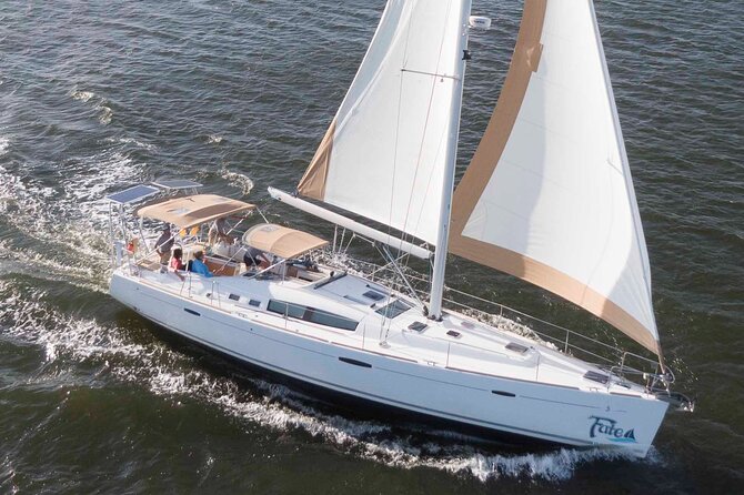Private BYOB Afternoon Harbor Sail On 50ft Sailing Yacht Fate - USS Yorktown and USS Laffey