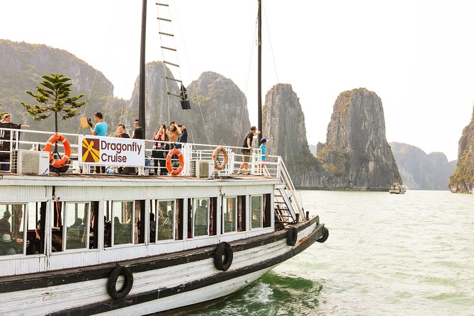 Private Halong Day Trip (From Halong or Hanoi) - Boarding the wooden junk at Ha Long