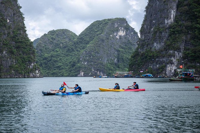 Private tour Halong Bay 1 Day Cruise with Cave, Kayaking - Boarding at Tuan Chau Harbor around noon