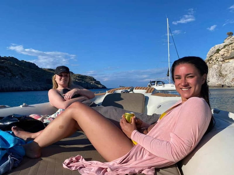 Rhodes: Anthony Quinn Bay & Sea Caves Snorkeling Cruise - What is included on the boat
