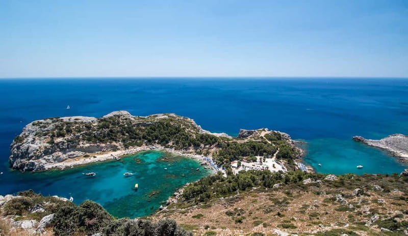 Rhodes: Anthony Quinn Bay & Sea Caves Snorkeling Cruise - Meeting the boat near Stama restaurant