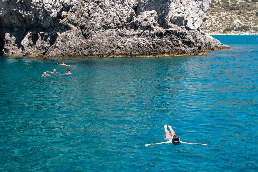 Rhodes: Full Day East Coast Bay to Bay Boat Trip with Lunch - Seeing Rhodes from the water