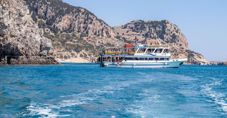 Rhodes: Full Day East Coast Bay to Bay Boat Trip with Lunch - Tsambika Bay, the two-hour centerpiece