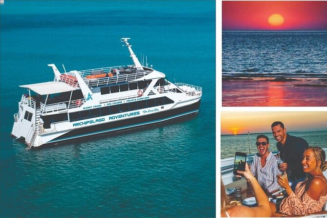 Roebuck Bay Sunset & Snubfin Dolphin Cruise - The sunset finish and onboard refreshments