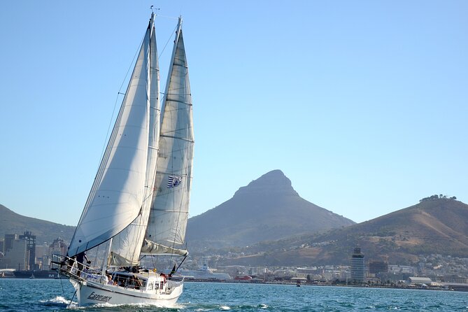 Sailing in Table Bay Cape Town aboard a Classic Schooner - A crew that adds to the feel of the trip