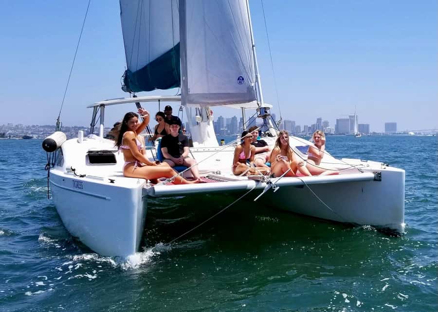 San Diego Bay: 2.5 hour Pure Catamaran Sailing Cruise - What the small catamaran setup really means