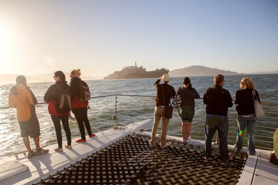San Francisco Bay Sunset Cruise by Luxury Catamaran - Alcatraz and the opening views