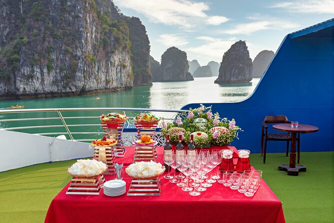 Sea Lion Luxury 5-Star Halong Day Cruise,Buffet Lunch,Shuttle Bus - Titop Island and the climb for the view