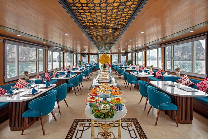 Sea Lion Luxury 5-Star Halong Day Cruise,Buffet Lunch,Shuttle Bus - Boarding at Tuan Chau Harbor
