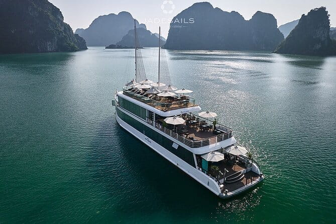Sea Octopus Cruise - Luxury Day Tour into Halong Bay - Sung Sot Cave and a lot of stairs