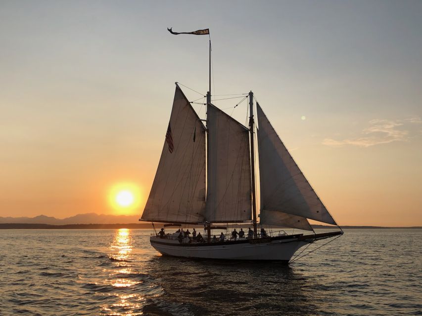 Seattle: Tall Sailboat Sunset Harbor Cruise - Key points to know before you book