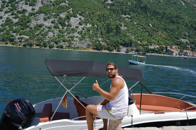 Speed Boat Trip: Kotor Bay attraction , Blue Cave and beach time - The guide can make or break the trip