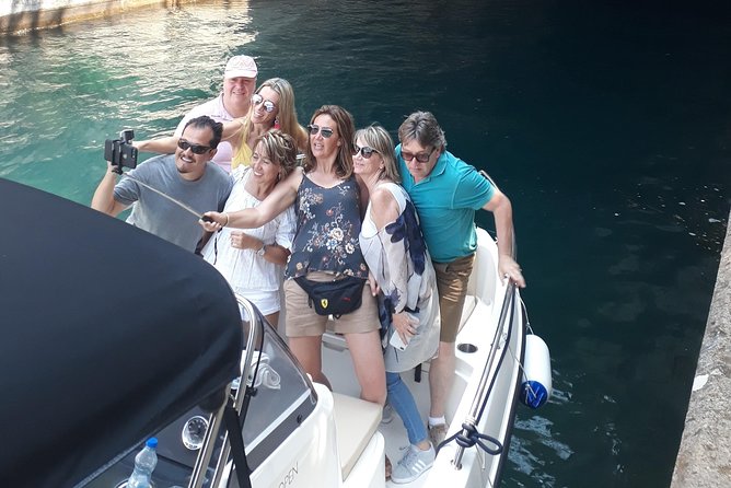 Speed Boat Trip: Kotor Bay attraction , Blue Cave and beach time - Mamula Island from the water