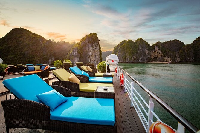 Stellar of The Seas Best Top Vip Cruise Ha Long Bay 2 Day 1 Night - Day one: lunch, check-in, and the afternoon in Lan Ha Bay