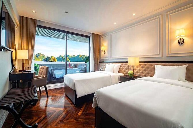 Stellar of The Seas Best Top Vip Cruise Ha Long Bay 2 Day 1 Night - Sunset, cooking, and the evening program