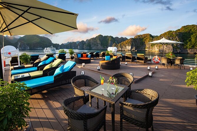 Stellar of The Seas Best Top Vip Cruise Ha Long Bay 2 Day 1 Night - Boarding at Tuan Chau Island