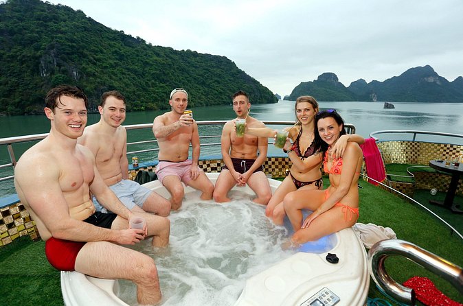 Sunquest Cruise 2 Days Explore Halong Bay from Hanoi - Kayaking, beach time, and water trampolines