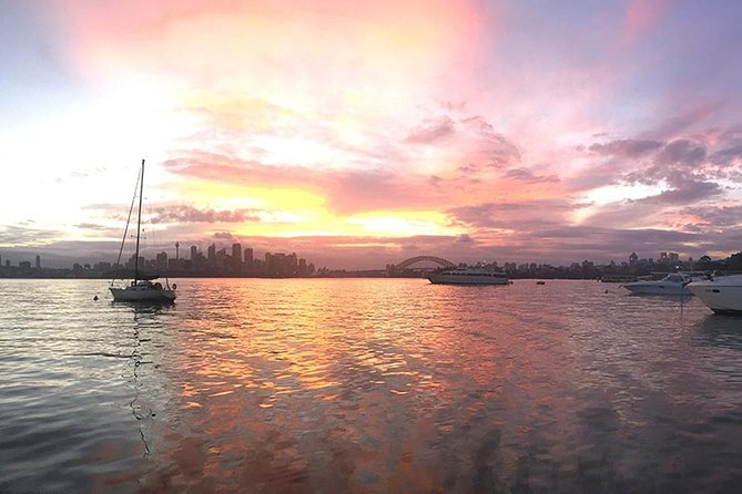 Sunset and Sparkle Sydney Harbour Cruise - Passing the Opera House as evening arrives