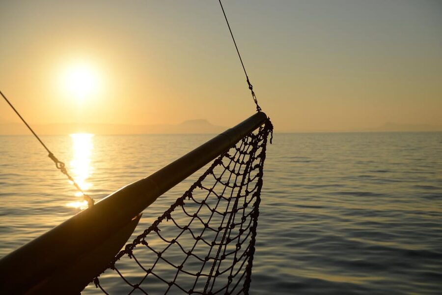 Sunset cruise at St. George Bay from Hersonissos port - Sunset over the north coast of Crete