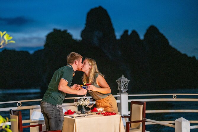 Swan Cruises Ha Long & Bai Tu Long Bay 2D1N - Thien Canh Son Cave - A cabin, meals, and the value of the $170 price