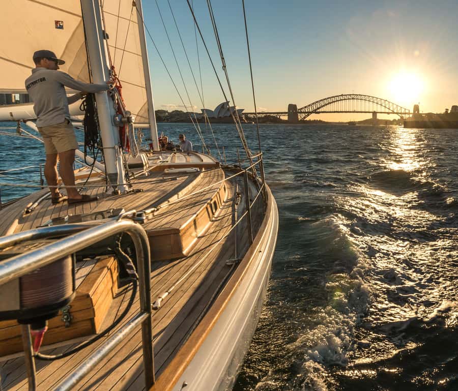 Sydney: Exclusive Sydney Harbour Cruise on a Classic Yacht - Sydney Harbour landmarks from the water