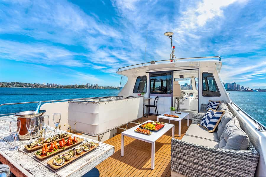 Sydney: Vivid Harbour Cruise with Canapes - Canapes that feel like part of the experience
