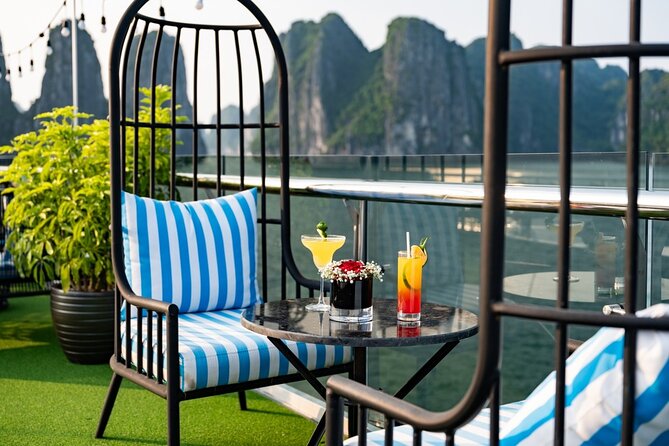 The Best 5 Star Halong Bay Cruise with Buffet,pool, Sunset Party - Buffet lunch with open sea views