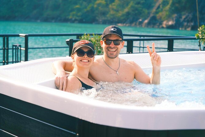The Catamaran Luxury Day Cruise to Halong Bay from Hanoi(Best Selling) - Boarding the catamaran at Halong Bay