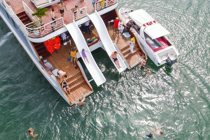 The Catba Catamaran Day Tour Lan Ha Bay Cruise Trips - Boarding the catamaran at Cai Beo Pier