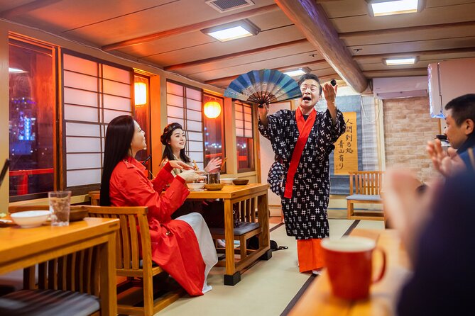 Tokyo Bay Yakatabune Dinner/Day Cruise with Japan Show and Drinks - Sukiyaki dinner and unlimited soft drinks