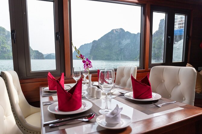 Unique Halong Private Day Cruise - Fishing Village, Kayak - Lunch, open-air space, and the long afternoon