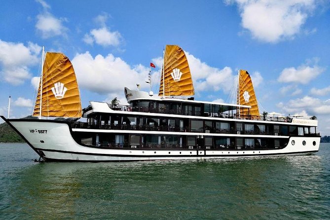 Velar of the Sea - 5 Star Luxury on Halong Bay 2 days 1 night - French-Indochina style, with a few warning signs