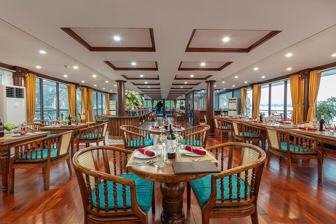 Verdure Lotus Grandeur Cruise 5 Star Halong Bay 2 days 1 night - Sunset hour, dinner, and the overnight stay