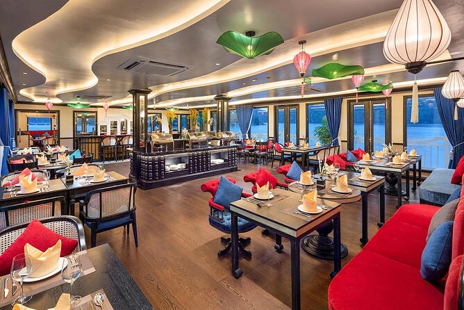 Verdure Lotus Ha Long Lan Ha Bay 5 Star Cruise - Lunch among Ha Long Bay’s limestone towers