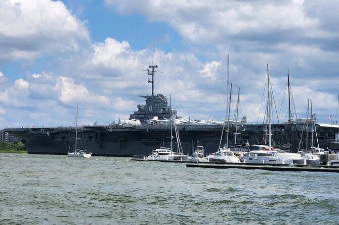 White point Battery and River Run through Charleston Harbor Boat - White Point Battery from the water