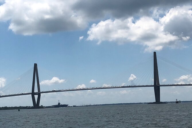 White point Battery and River Run through Charleston Harbor Boat - Castle Pinckney and the harbor channels