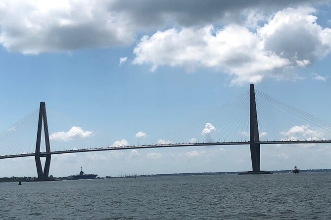 White point Battery and River Run through Charleston Harbor Boat - The Ashley River and City Mega Dock