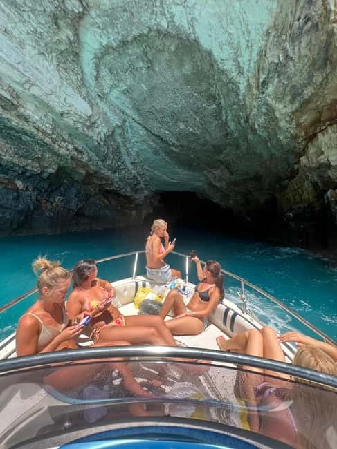 Zakynthos: Laganas Bay, Myzithres & Turtles Speedboat Tour - Keri Caves and the second chance to swim